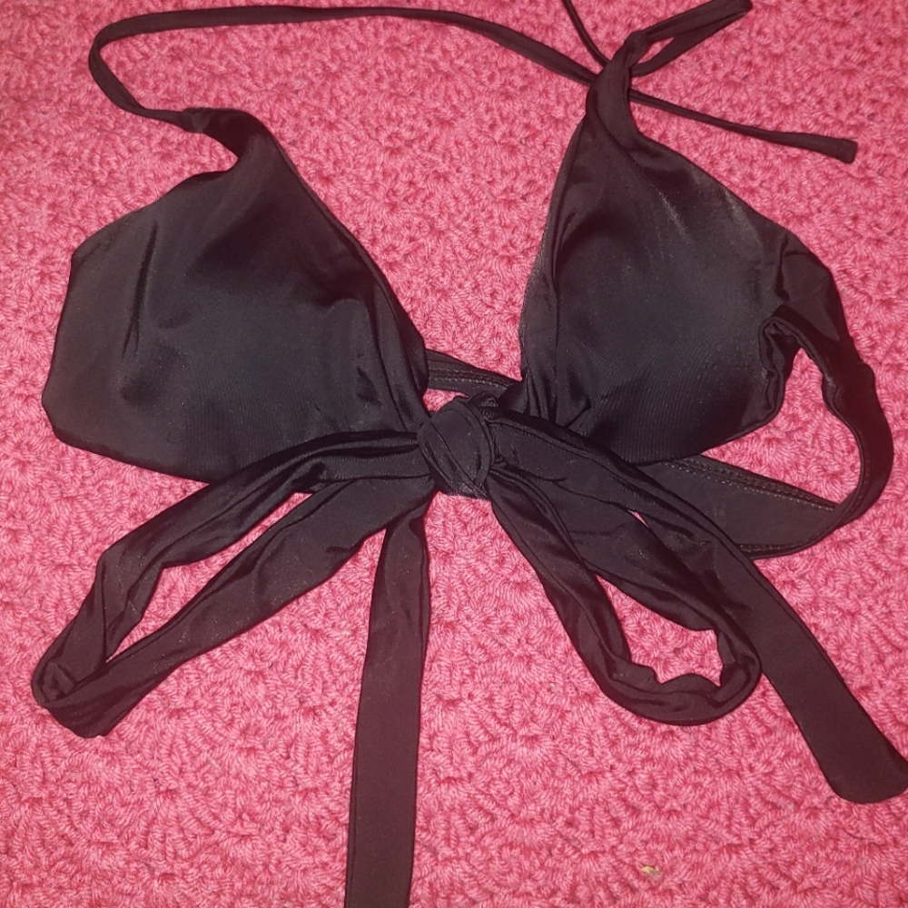 Tie front swim top